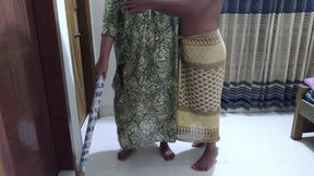 Egyptian Big Ass & Huge Boobs Hot BBW Aunty Sweeps the Room When Neighbor Guy Anal Fuck & Gives Cum in Her Ass - Muslim