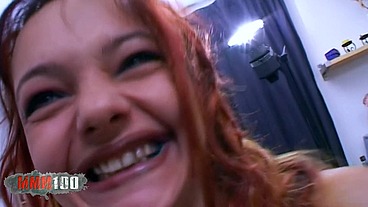 Small Tits petite Alicya enjoying Jorge Fernandez hard cock