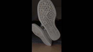 She soaks in her stinky nylon socks while you enjoy her smelly shoes
