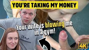 HUNT4K. Naive gym bunny has sex with rich male instead