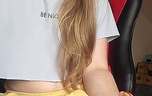 River Gray Nonbinary Femboy Smoking Jerking Off And Fucking Myself Multiple Orgasms