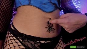 Spider Belly Ring Fingering (HD) MP4
