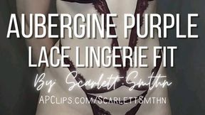 Aubergine Purple Lace Lingerie Fit (Mobile)