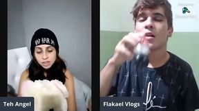 ninfetinha teh angel novinho flakael vlogs e sumaya ganesha respondendo perguntas picantes dos fas