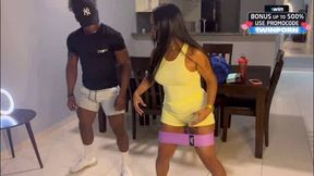 BBC gym trainer pulverized a hotwife in Panama - super-fucking-hot gonzo porn with Latin vocals!