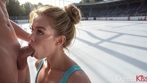 a naughty figure skater with plump lips gently sucks my cock, then swallows all the cum[ai]