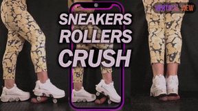 Sneakers Rollers Shoes Cock Crush (Vertical Version) - Tamystarly - Balls Trample, CBT, Bootjob, Trampling, Shoejob, Stomping