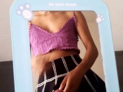 🏳️‍⚧️Chica com falda masturbandose