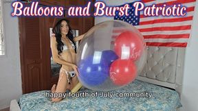 Balloons and Burst Patriotic