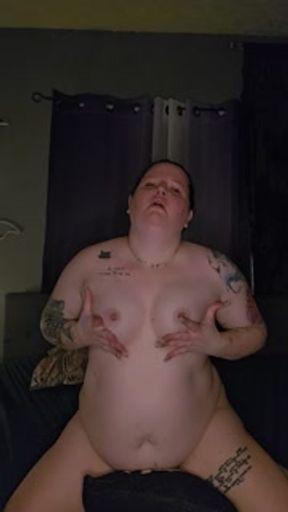 Double fucking a dildo and butt plug