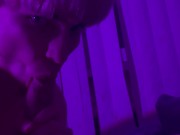 I tickle frenulum with my tongue and do blowjob, cum in my mouth a lot of cum and moans. ASMR