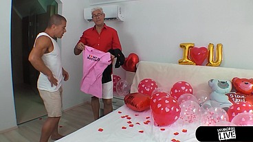 Lana's Romantic Surprise, Fucking Porno Dan's Buddy While He's Out!