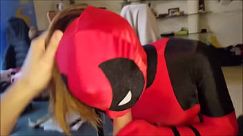 Deadpool zentai lycra sex