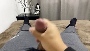 Brazilian boy jerking off with socks on - Dylan Ford