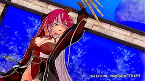 Marina Sparks Sensual 3D Dance fantasy - Hololive Lust Comes Alive