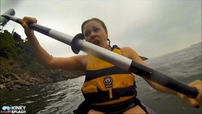 Open Water Kayak Disaster For Non Swimmer - Saved by Lifejacket - MP4