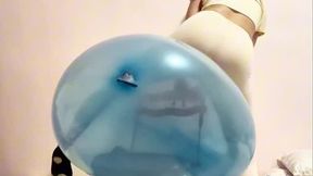 Flirty Balance: Risky Balloon Ride in Hot Steel Seat LOONERKITTYROLL