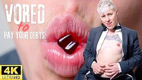 Vored for Your Debts - Evil debt collector Jaq shrinks and devours you as payback - POV vore