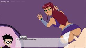 Starfire Seduces With A Sultry Blowjob In 18Titans Anime Adventure