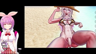 Toned Femdom Futa Breeds You With Her Perfect Girlcock At The Beach