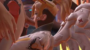 mercy blowjob - overwatch parody