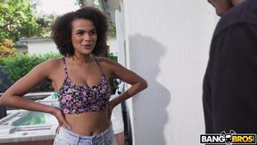 ebony prankish teen Alina Ali hot sex