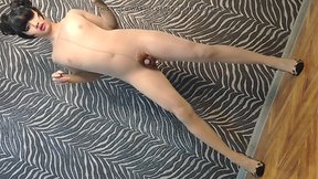 Dancing in sexy body tights: a shemale performance