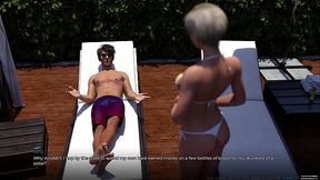 Summer Scent #1 - Meeting The Busty Blonde Stepsister Eve In Her Swimsuit