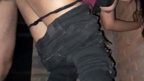 Hot Latina MILF gets fucked hard on street after party