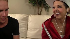 sadie holmes gives sonny hicks a rimjob blowjob facial