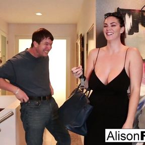 Busty Alison Tyler meets her Catfish then fucks his roomate