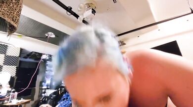 Goth BBW Slut Slobbers And Chokes While Getting Facefucked