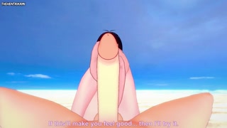 Mavis Dracula from Hotel Transylvania Gives You A Footjob At The Beach Hentai POV