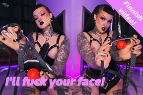 I'll fuck your face! POV masturbation using you as an object... | Video in Finnish!