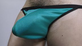 Blue Satin Panty Masturbation