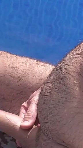 German Pornstar Kira Knight Blows Big Cock in Pool