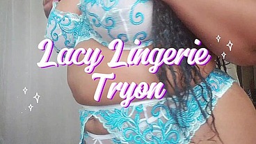 Lacy Lingerie Try-on