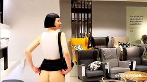 Ersties Delfine Masturbates Inside a Store