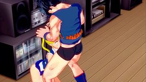 Hentai Sailor Moon enjoy sucking Goku'_s dick