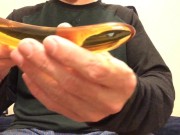 Glass Dildo Suck & Fuck Stranger Mesmerize