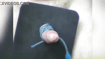 Sir Jay flogs and whips CBTLouis's cock in BDSM session