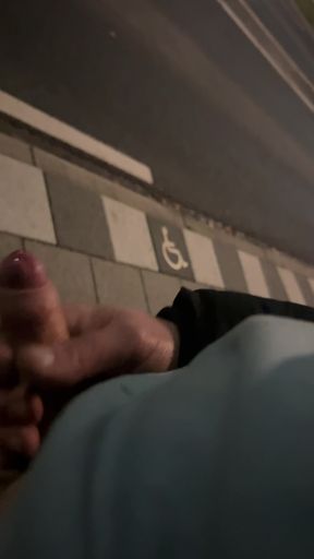 Playing and flashing at bus stop