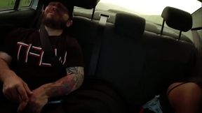 Ebony Dwarf's beach massage leads to doggystyle and cumshots