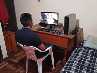 stepmother discovers me watching porn and masturbating: I screw my slutty stepmother, after this babe discovers me watching porn vids in my room when no one is there