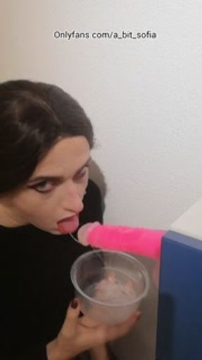 Trans wettest blowjob ever