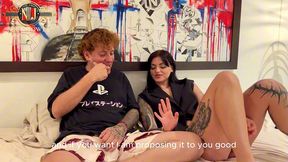 pendeja argentina viene a ver peliculas y termina sacandome la leche