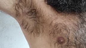 Furry sweaty after running on a trail!