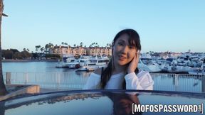 Chubby Asian gamer girl Tomie Tang deepthroats and rides fat cock