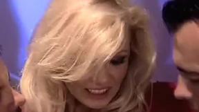 ”Sexy blonde boned in both holes”