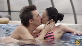 Angie - Tender Sex In Jacuzzi - Cumshot